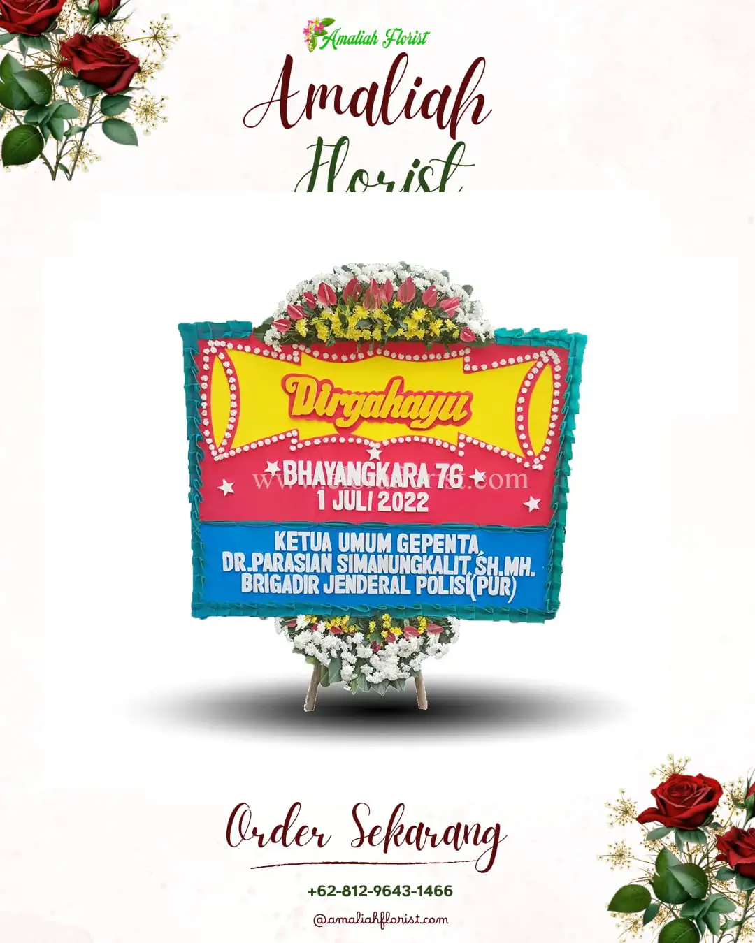 Papan Bunga HUT Ulang Tahun Kunir Kidul